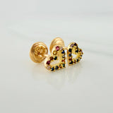 Topos Silueta Corazón 0.8gr / 6mm Oro Amarillo 18K &