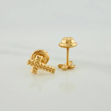 Topos Cruz 0.45gr / 5.2mm Oro Amarillo 18K &