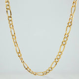 Cadena Figaro 7.8gr / 72cm / 4.4mm Oro Amarillo +1 18K %