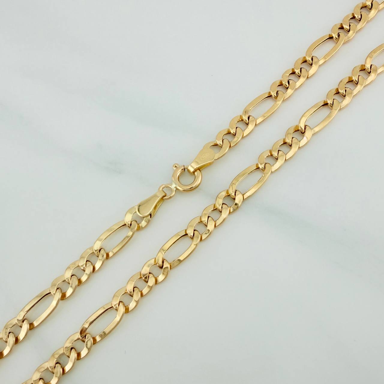 Cadena Figaro 7.8gr / 72cm / 4.4mm Oro Amarillo +1 18K %