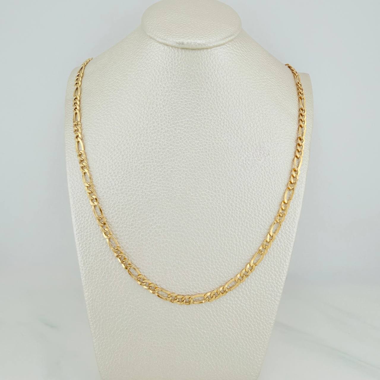 Cadena Figaro 7.8gr / 72cm / 4.4mm Oro Amarillo +1 18K %