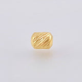Herraje Cilindro 0.3gr / 8mm Oro Amarillo 18K