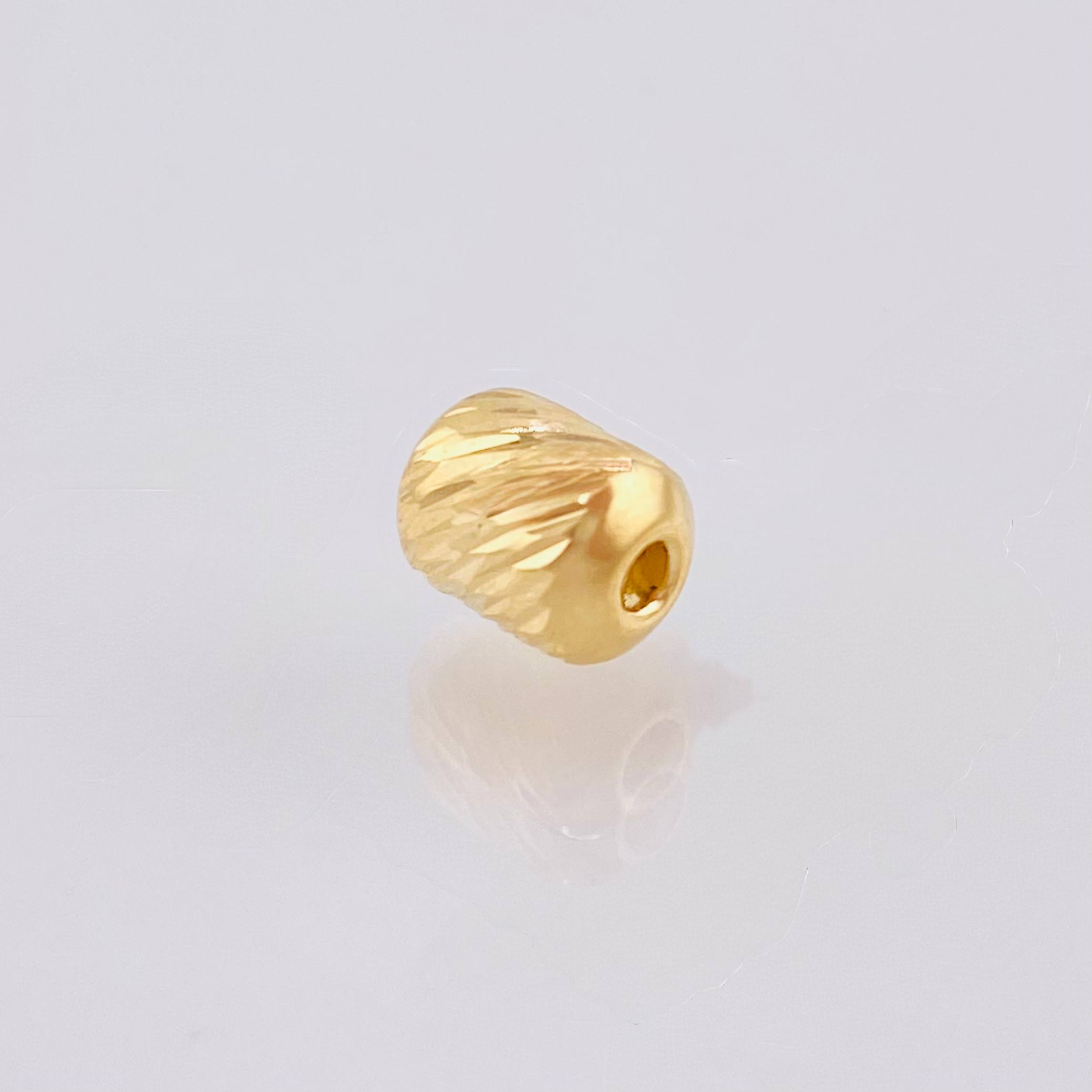 Herraje Cilindro 0.3gr / 8mm Oro Amarillo 18K