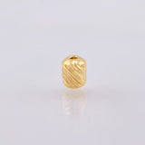 Herraje Cilindro 0.3gr / 8mm Oro Amarillo 18K