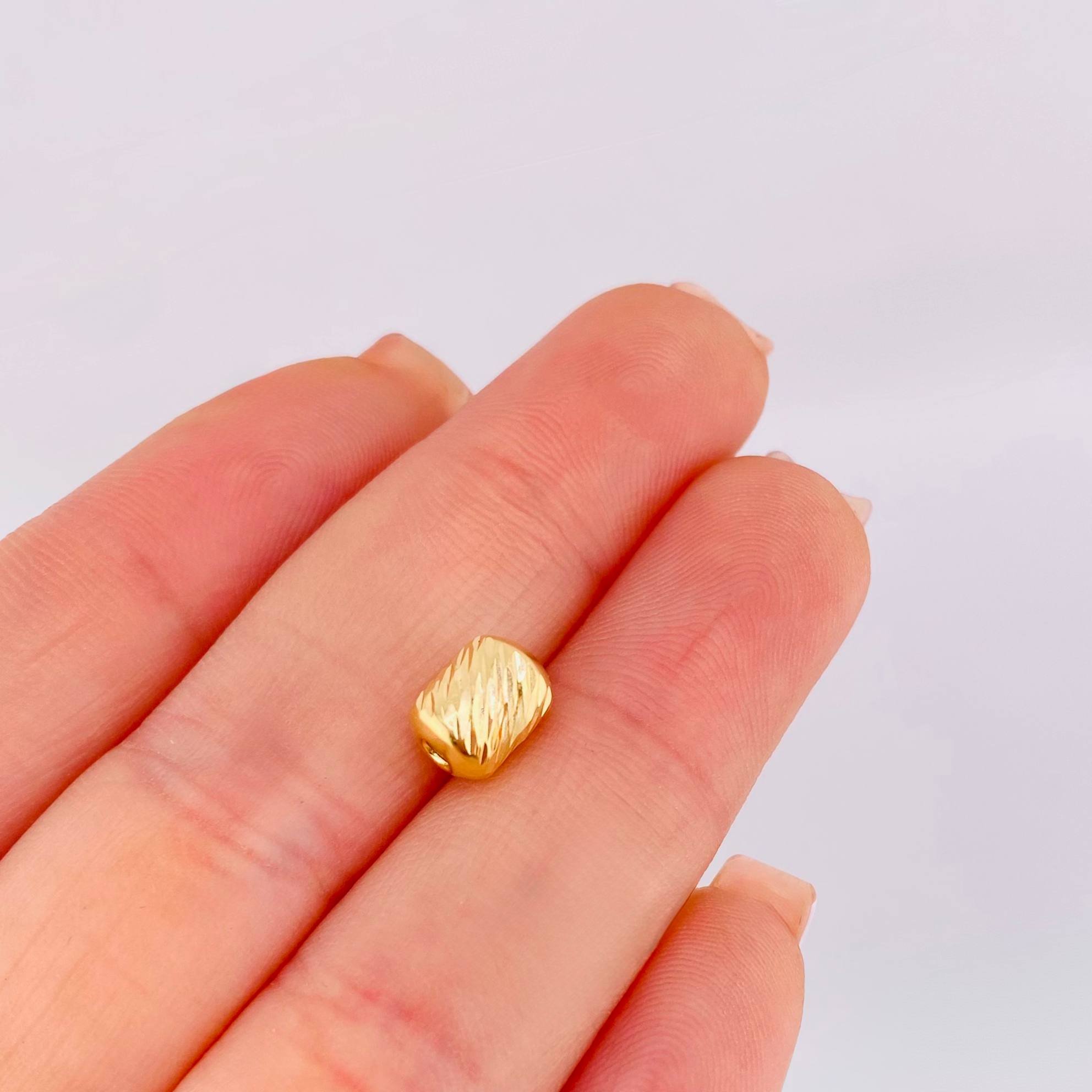 Herraje Cilindro 0.3gr / 8mm Oro Amarillo 18K