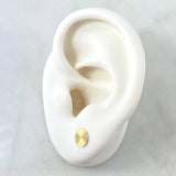Topos Circulo 0.65gr / 7mm Diamantados Oro Amarillo 18K *