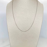 Cadena Veneciana 1.4 g / 50 cm / 0.5 mm Oro Blanco 18K