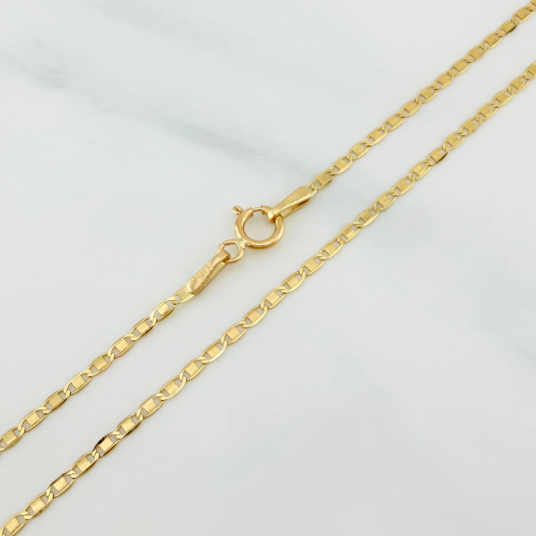 Cadena Escalera 1.8 g / 50 cm / 1.5 mm Oro Amarillo 18K