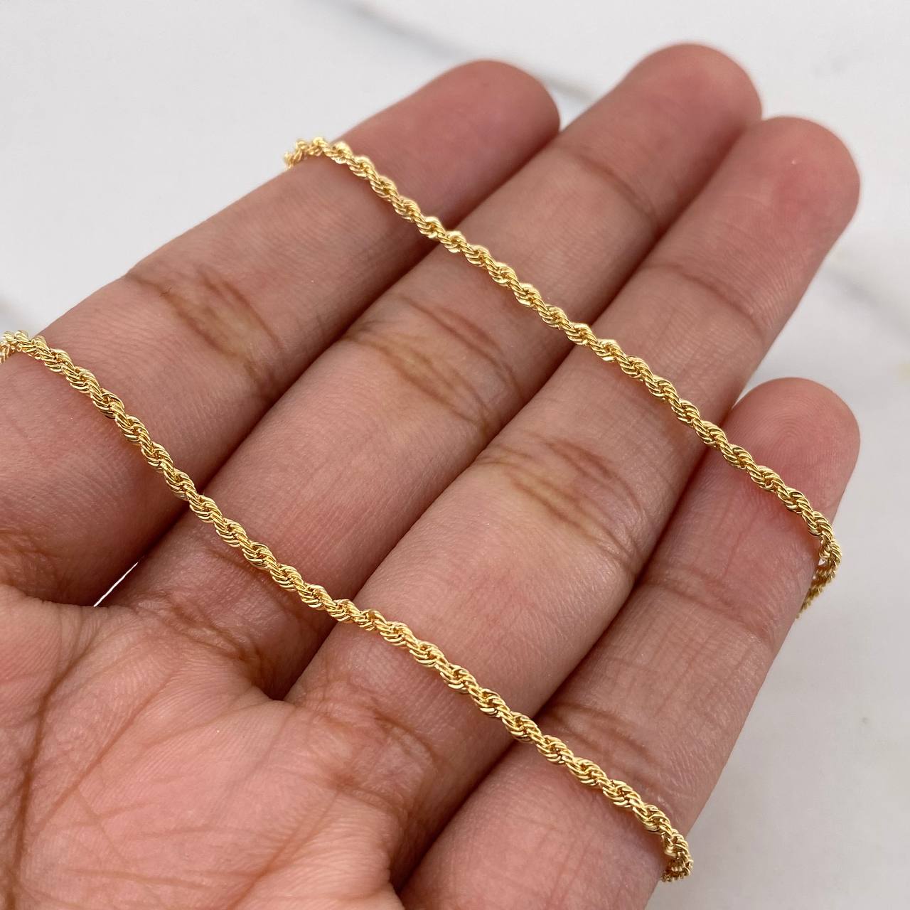 Cadena Lazo 1.3gr / 45cm / 1.3mm Oro Amarillo +3 18K &