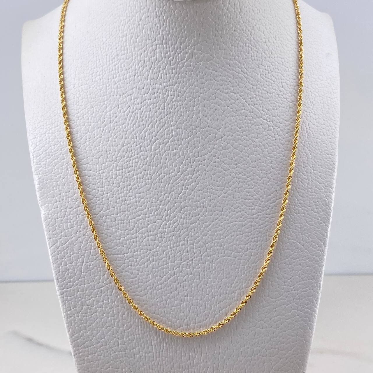 Cadena Lazo 1.65gr / 50cm / 1.3mm Oro Amarillo +3 18K &