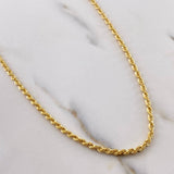 Cadena Lazo 4.75gr / 55cm / 2.3mm Oro Amarillo +3 18K &