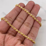 Cadena Lazo 4.75gr / 55cm / 2.3mm Oro Amarillo +3 18K &