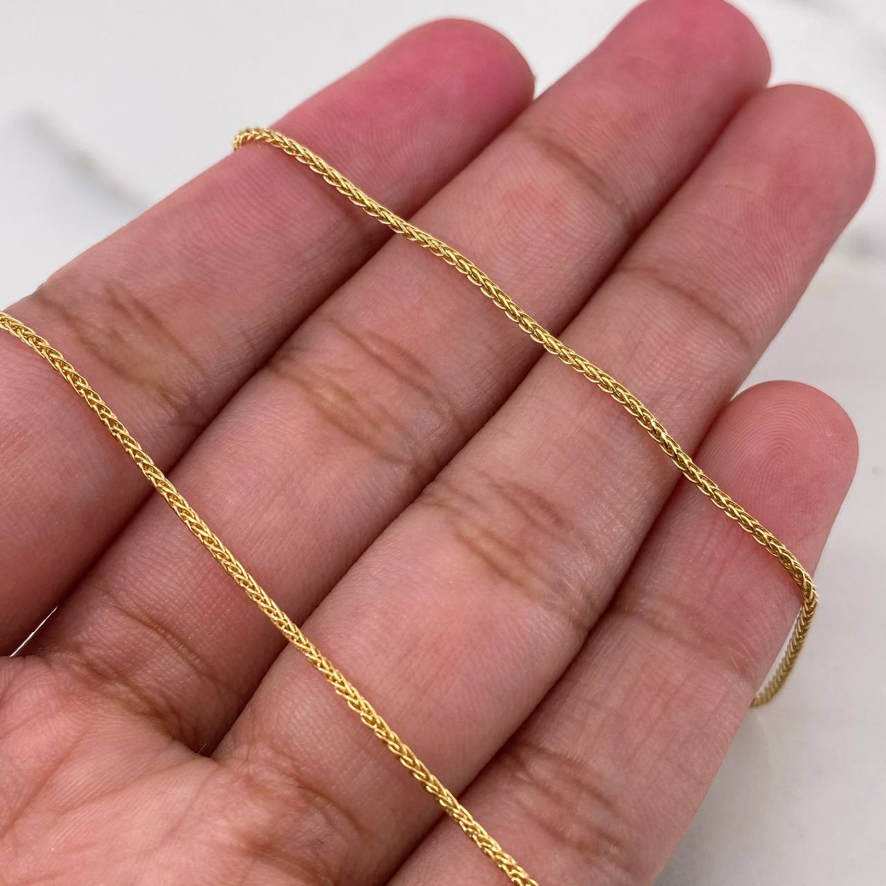 Cadena Franco 3.15gr / 50cm / 0.7mm Oro Amarillo +4 18K &