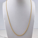 Cadena Franco 3.15gr / 50cm / 0.7mm Oro Amarillo +4 18K &