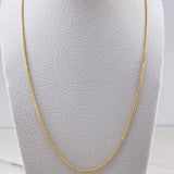 Cadena Franco 4.05gr / 60cm / 0.7mm Oro Amarillo +4 18K &