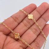 Cadena Aro Seguido Trebol 4.7gr / 46cm / Oro Amarillo 18K &