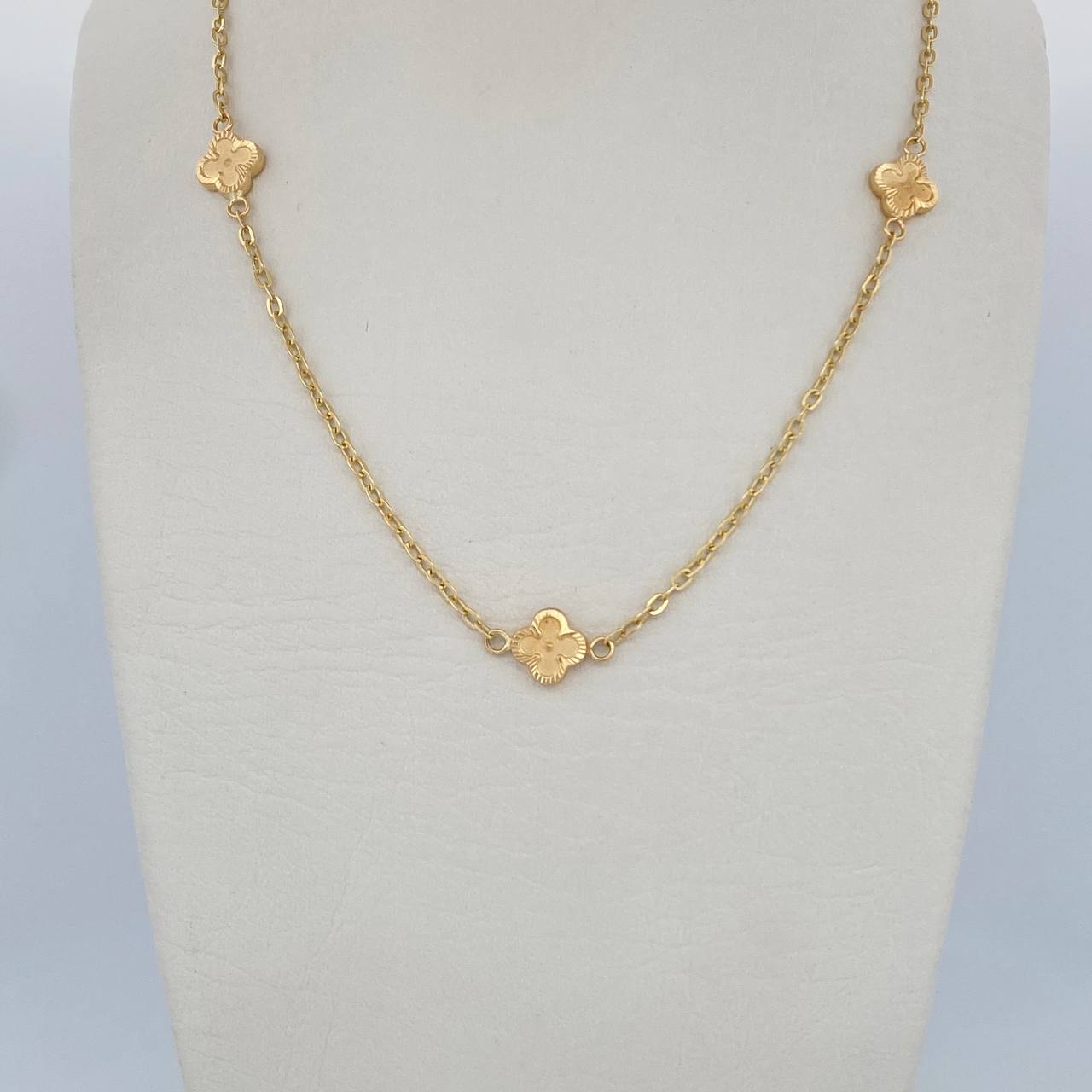 Cadena Aro Seguido Trebol 4.7gr / 46cm / Oro Amarillo 18K &
