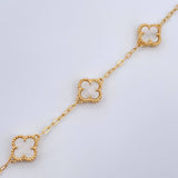 Pulso Aro Seguido Trebol 4.5gr / 17.5cm-18.8cm / Oro Amarillo Nac.Esp. 18K &