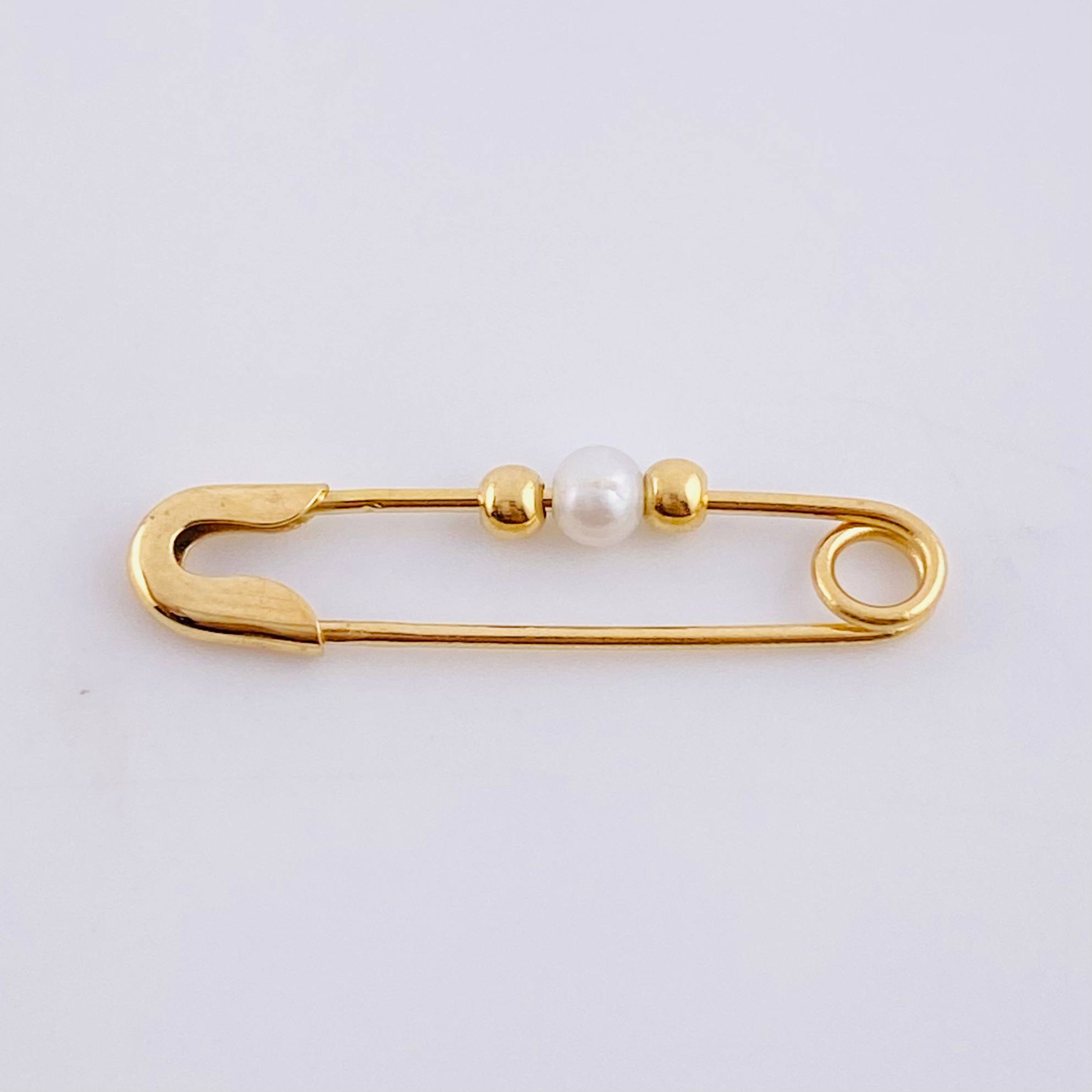 Herraje Gancho Nodriza Liso 0.75g / 2.7cm Oro Amarillo 18K