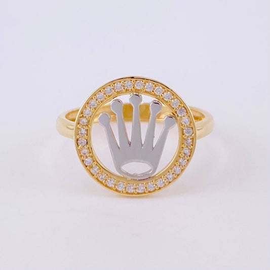Anillo Aro Corona 2.3g / T6 1/2 Oro Amarillo 18K