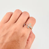 Anillo Cruz Tupida 2.2g / T7 3/4 Oro Amarillo 18K