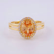 Anillo Ovalo Tupido 3.35g / T7 1/2 Oro Amarillo 18K