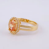 Anillo Ovalo Tupido 3.35g / T7 1/2 Oro Amarillo 18K