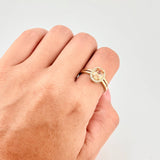 Anillo Ovalo Tupido 3.35g / T7 1/2 Oro Amarillo 18K