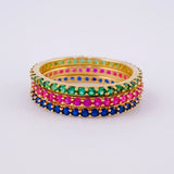 Anillo Triple Churumbela 4.5g / T6 3/4 Oro Amarillo 18K