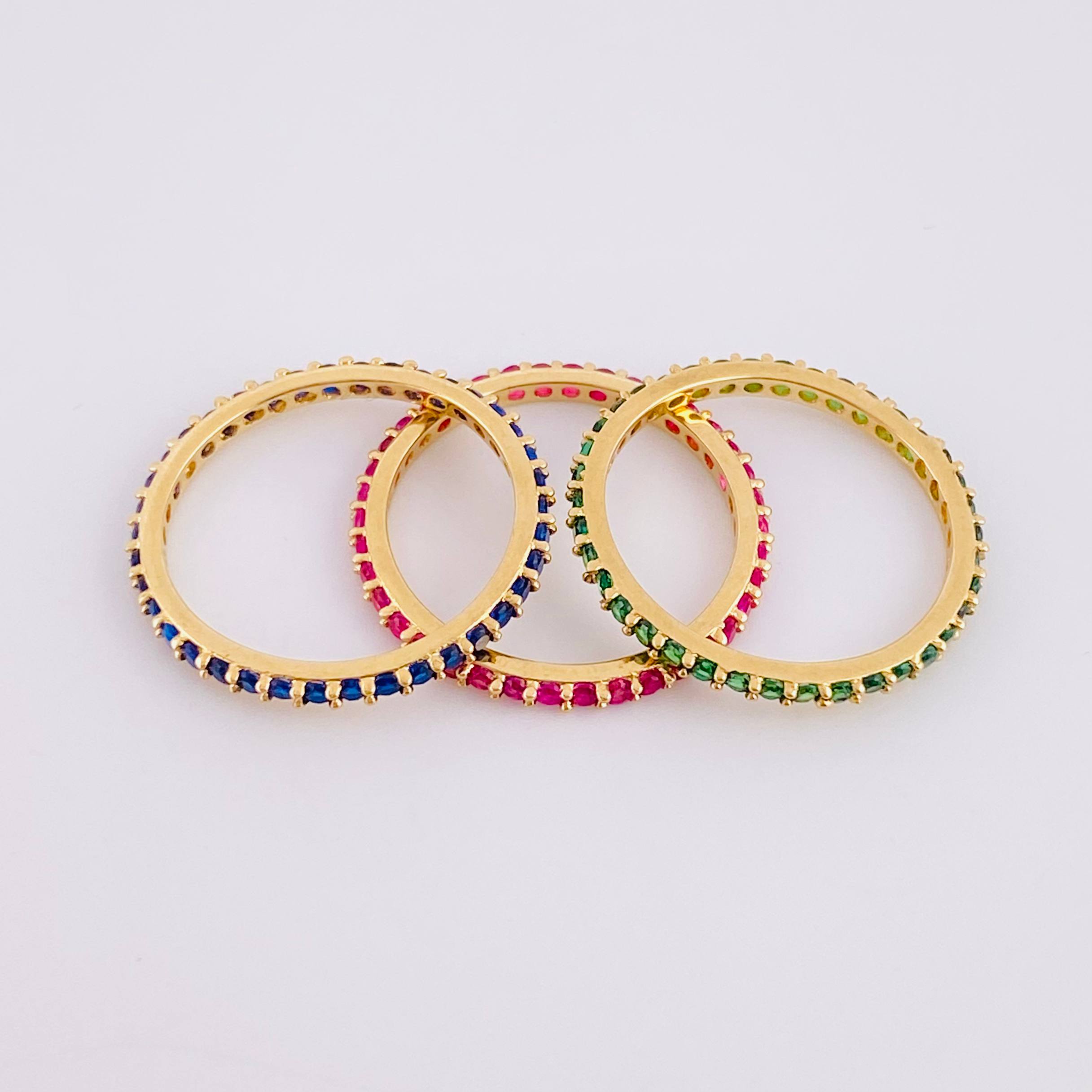 Anillo Triple Churumbela 4.5g / T6 3/4 Oro Amarillo 18K