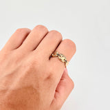 Anillo Cadena 3.6g / T7 1/4 Oro Amarillo 18K