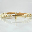 Pulsera Dorada Herraje Cruz 1.8gr / Oro Amarillo 18K *