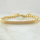 Pulsera Beige Herraje Tubo 5.35gr / Oro Amarillo 18K *