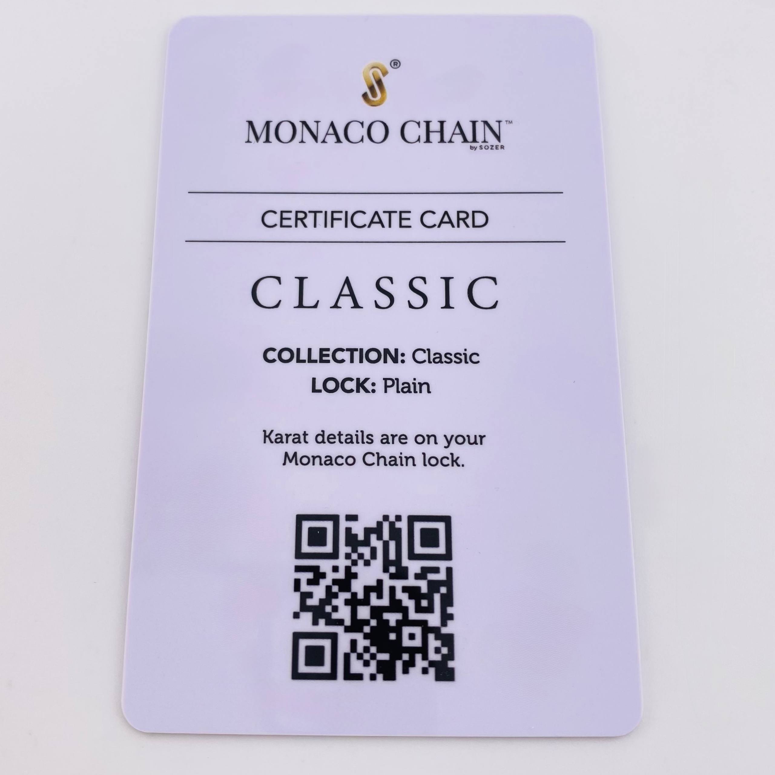 Pulso Cubano Monaco 6.25gr / 18.5cm / 5mm Oro Amarillo +4 18K *