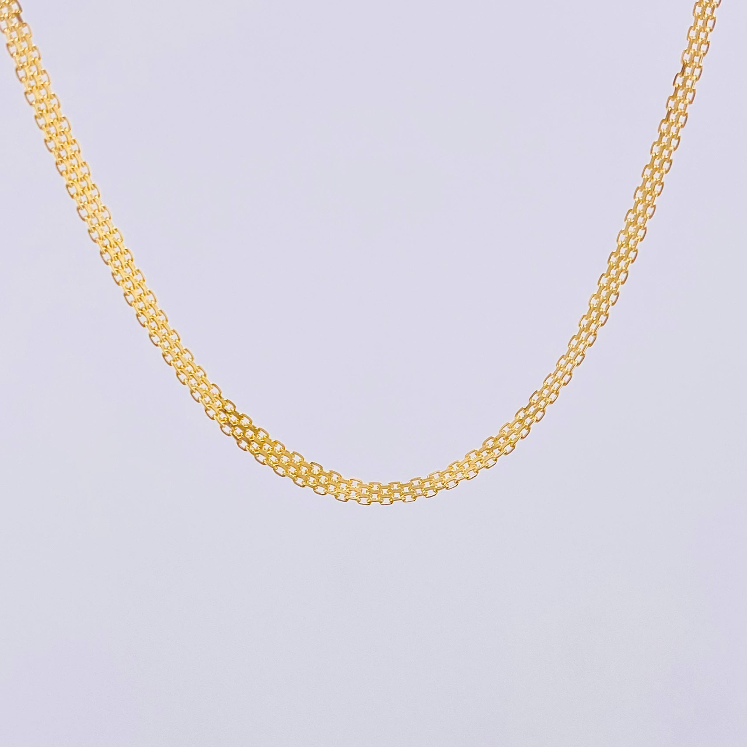 Cadena China 8.45 g / 60.4 cm / 4.3 mm Oro Amarillo 18K