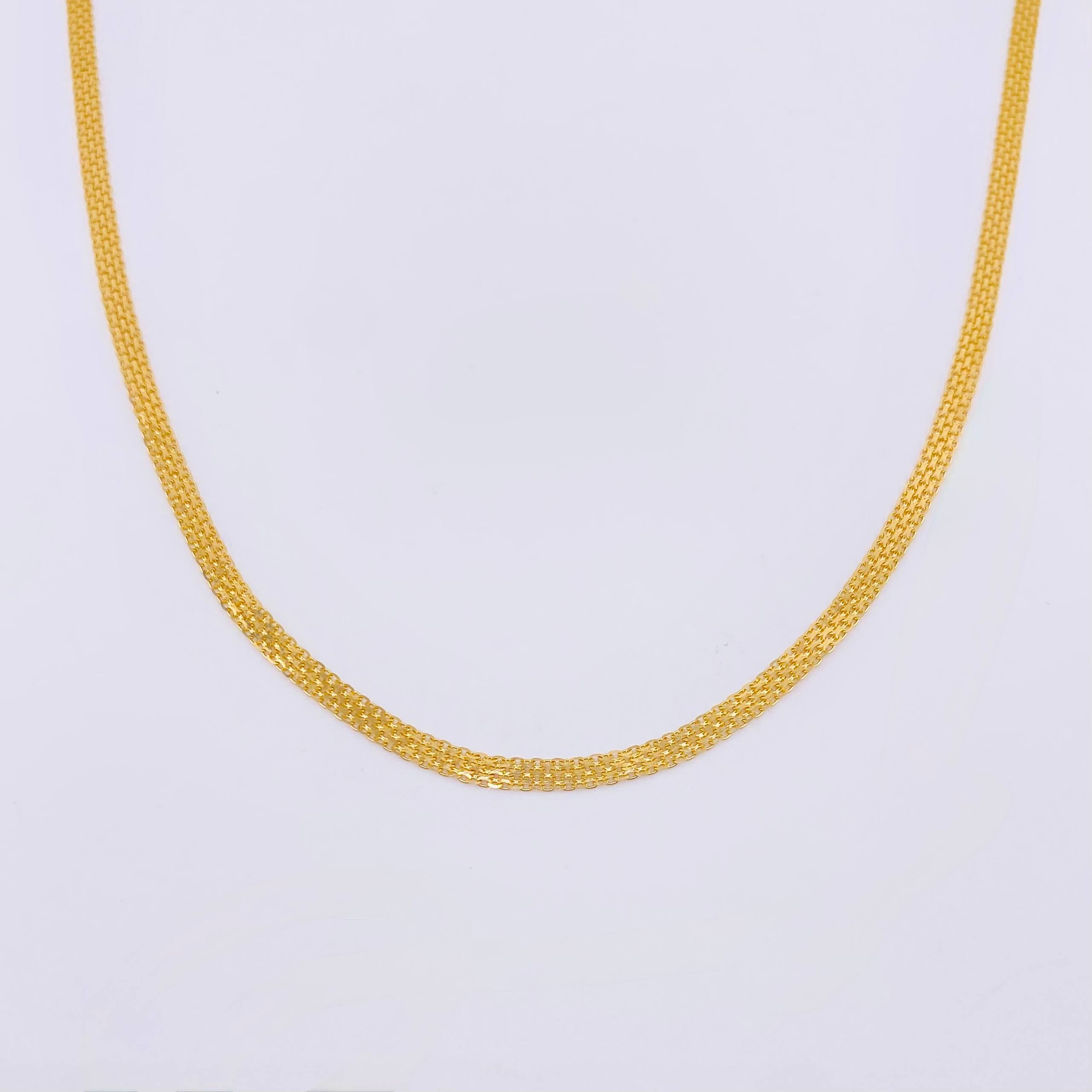 Cadena China 8.45 g / 60.4 cm / 4.3 mm Oro Amarillo 18K
