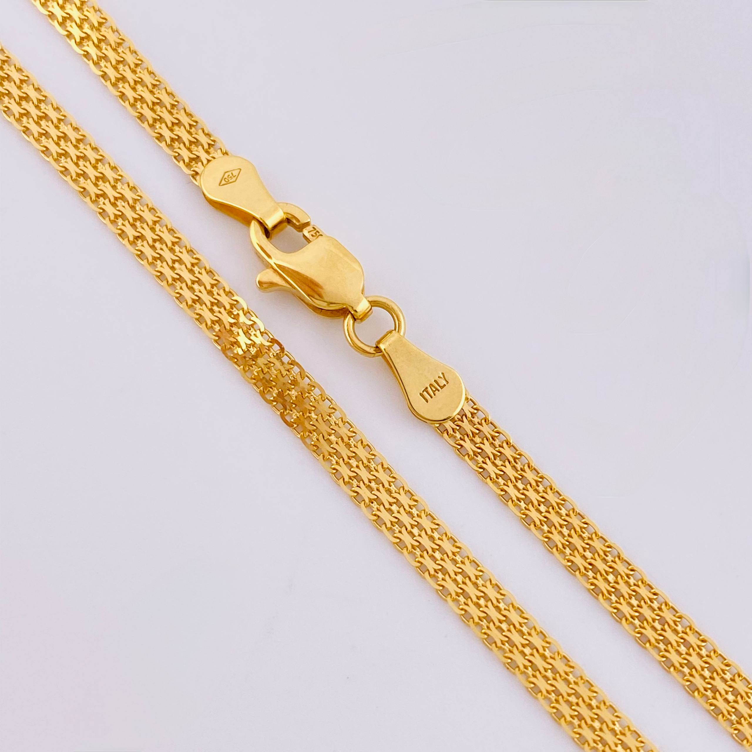 Cadena China 5.7gr / 60cm / 3mm Oro Amarillo +1 18K (Oferta) *