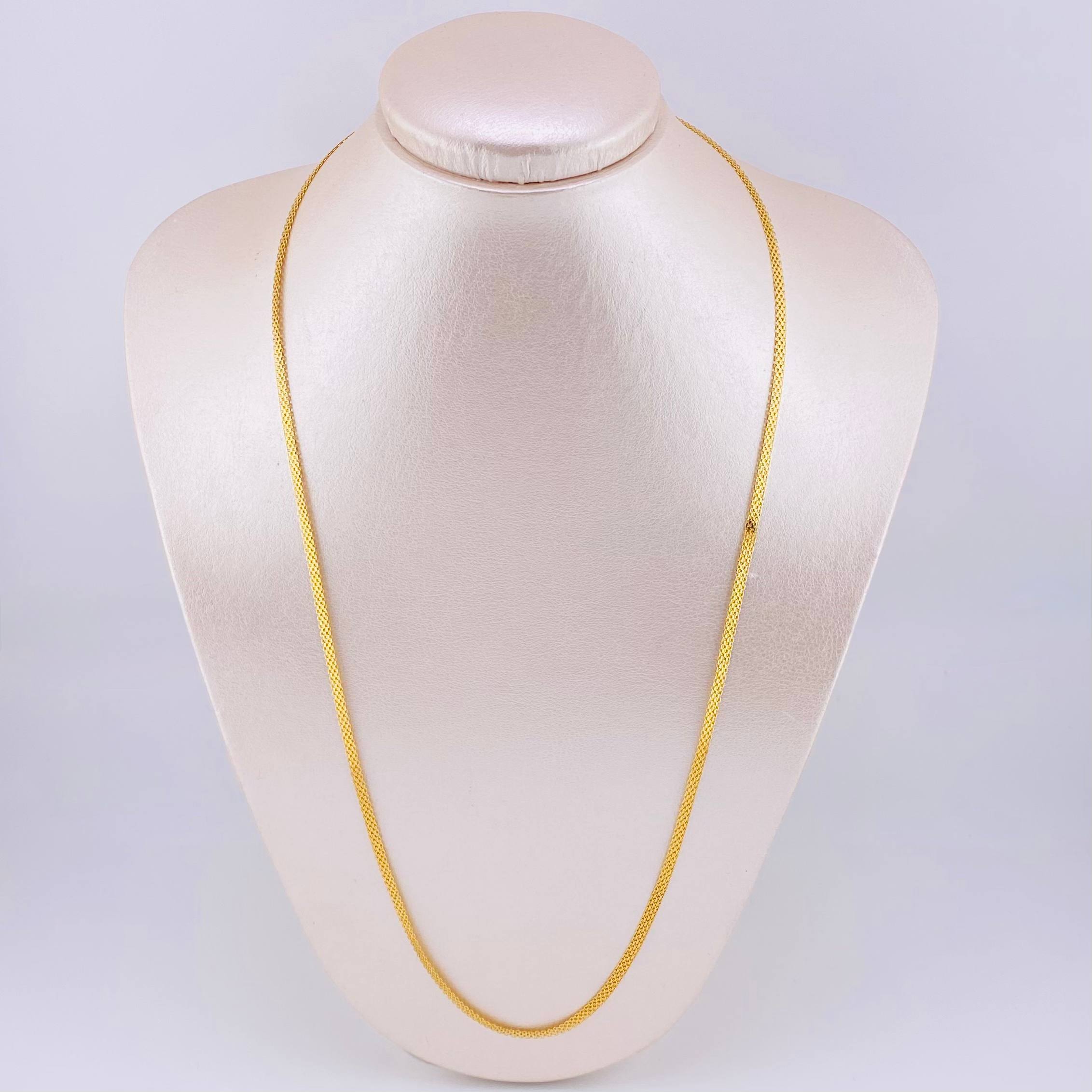 Cadena China 8.45 g / 60.4 cm / 4.3 mm Oro Amarillo 18K