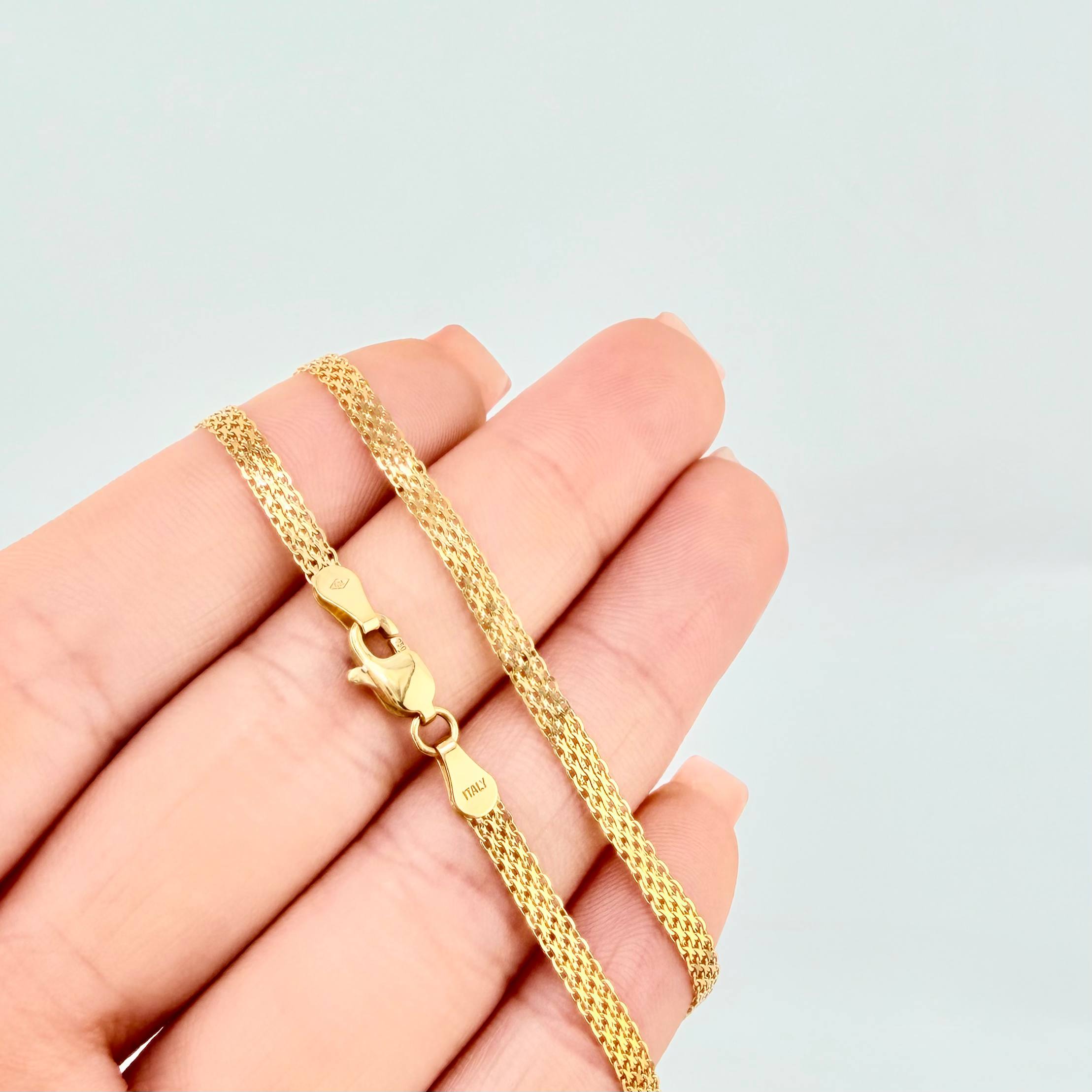 Cadena China 5.7gr / 60cm / 3mm Oro Amarillo +1 18K (Oferta) *