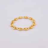 Anillo Gc Diamantado 1.35gr / T16 1/2 / 4mm Oro Amarillo 18K