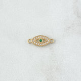 Herraje Ojo Turco 0.5gr / 1.5cm / Circones Blancos Verde Oro Amarillo 18K *