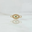 Herraje Ojo Turco 0.5gr / 1.5cm / Circones Blancos Verde Oro Amarillo 18K