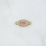 Herraje Ojo Turco 0.45gr / 1.5cm / Circones Blancos Fucsia Oro Amarillo 18K *