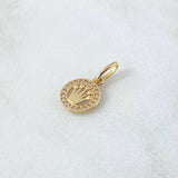 Dije Medalla Corona 0.7 g / 1.6 cm Oro Amarillo 18K
