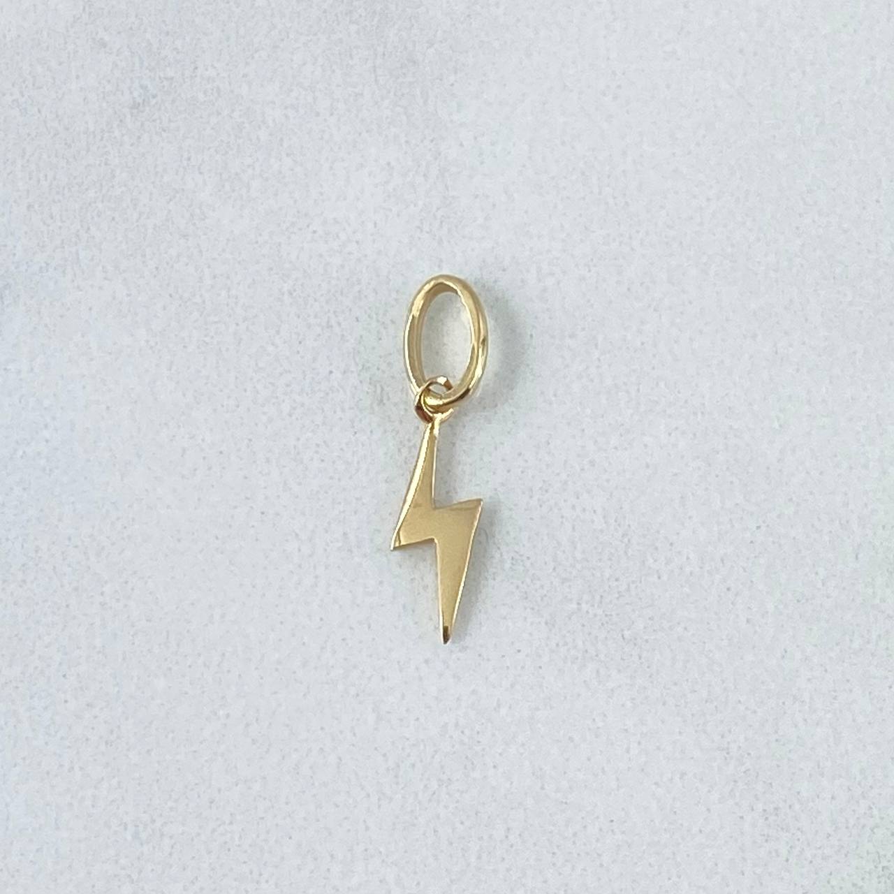 Dije Rayo 0.35gr / 2cm / Liso Oro Amarillo 18K