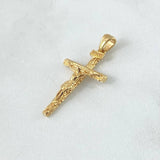 Dije Cruz Cristo Olivo 2.4gr / 3.5cm / Oro Amarillo 18K