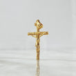 Dije Cruz Cristo Olivo 2.4gr / 3.5cm / Oro Amarillo 18K