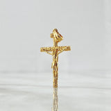 Dije Cruz Cristo Olivo 2.4gr / 3.5cm / Oro Amarillo 18K