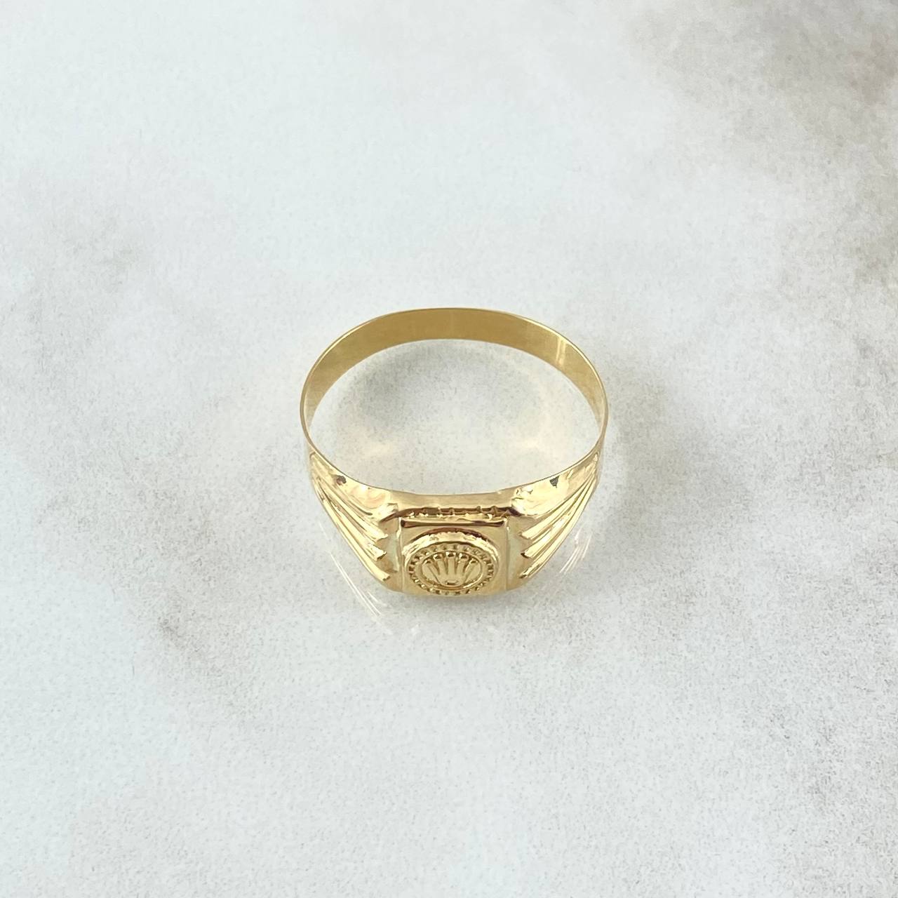 Anillo Corona Rx 1.5gr / T8 3/4 / Oro Amarillo 18K *