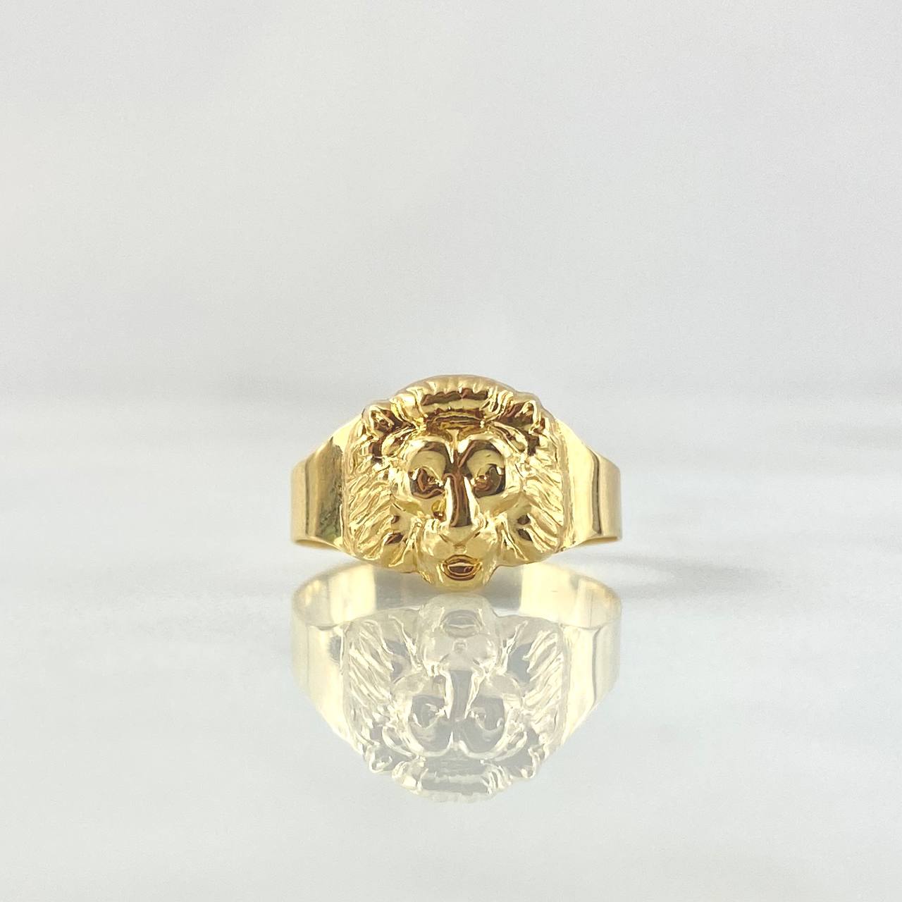 Anillo León Liso 1.1gr / T5 1/2 / Oro Amarillo 18K